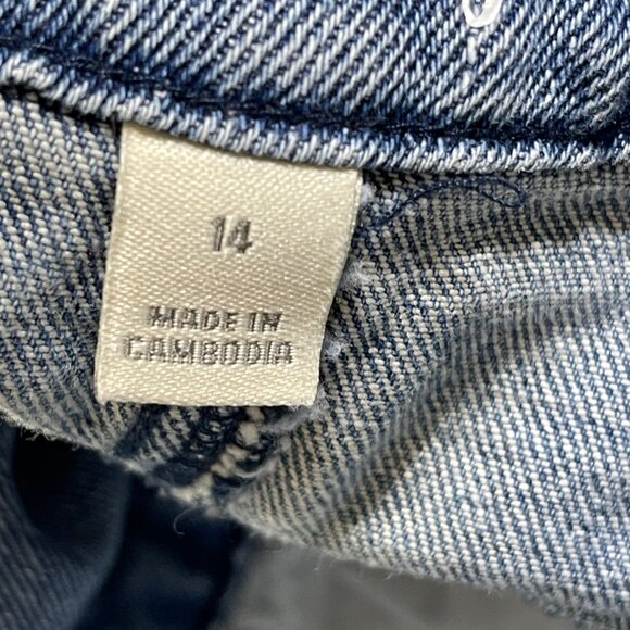 Style & Co High Rise Straight Jeans Light Wash Size 14 Fading Cotton Stretch - Picture 4 of 7